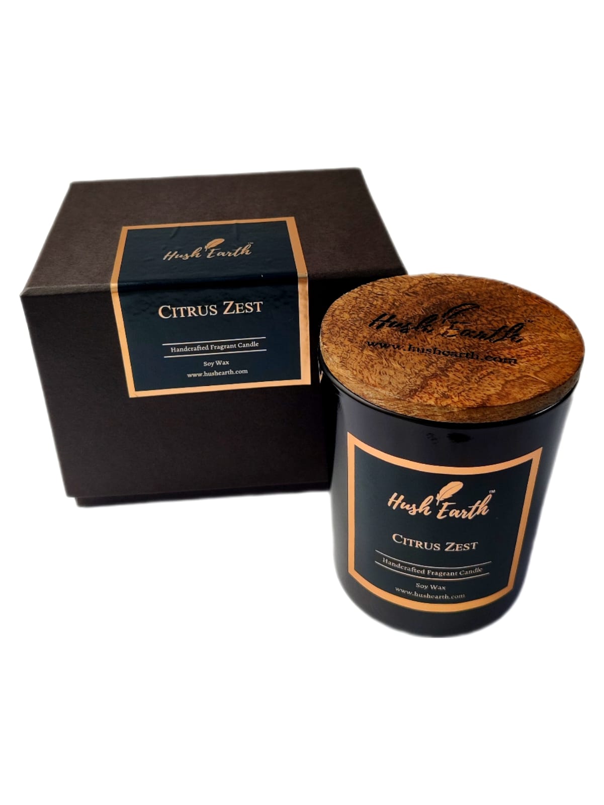 Citrus Zest - Hush Earth Handcrafted Single Wick Candle