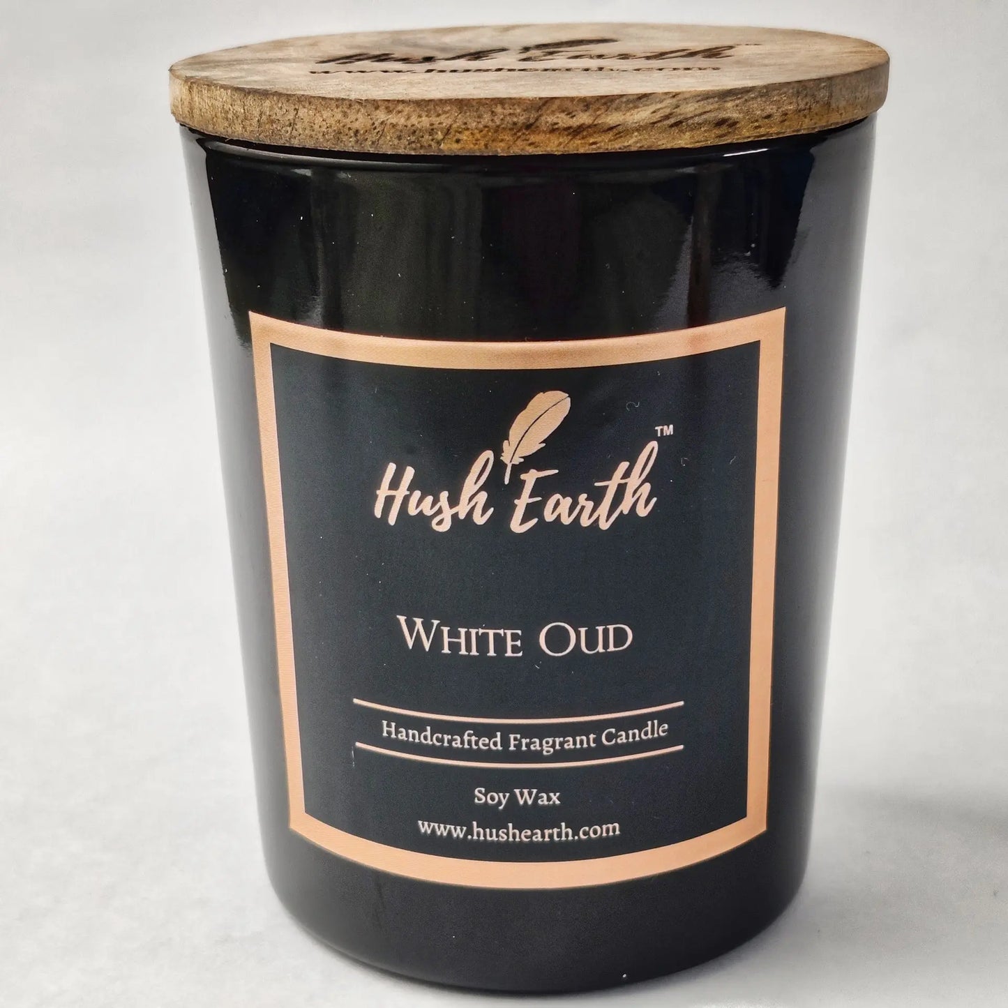 White Oud - Hush Earth Handcrafted Single Wick Candle-Hush Earth