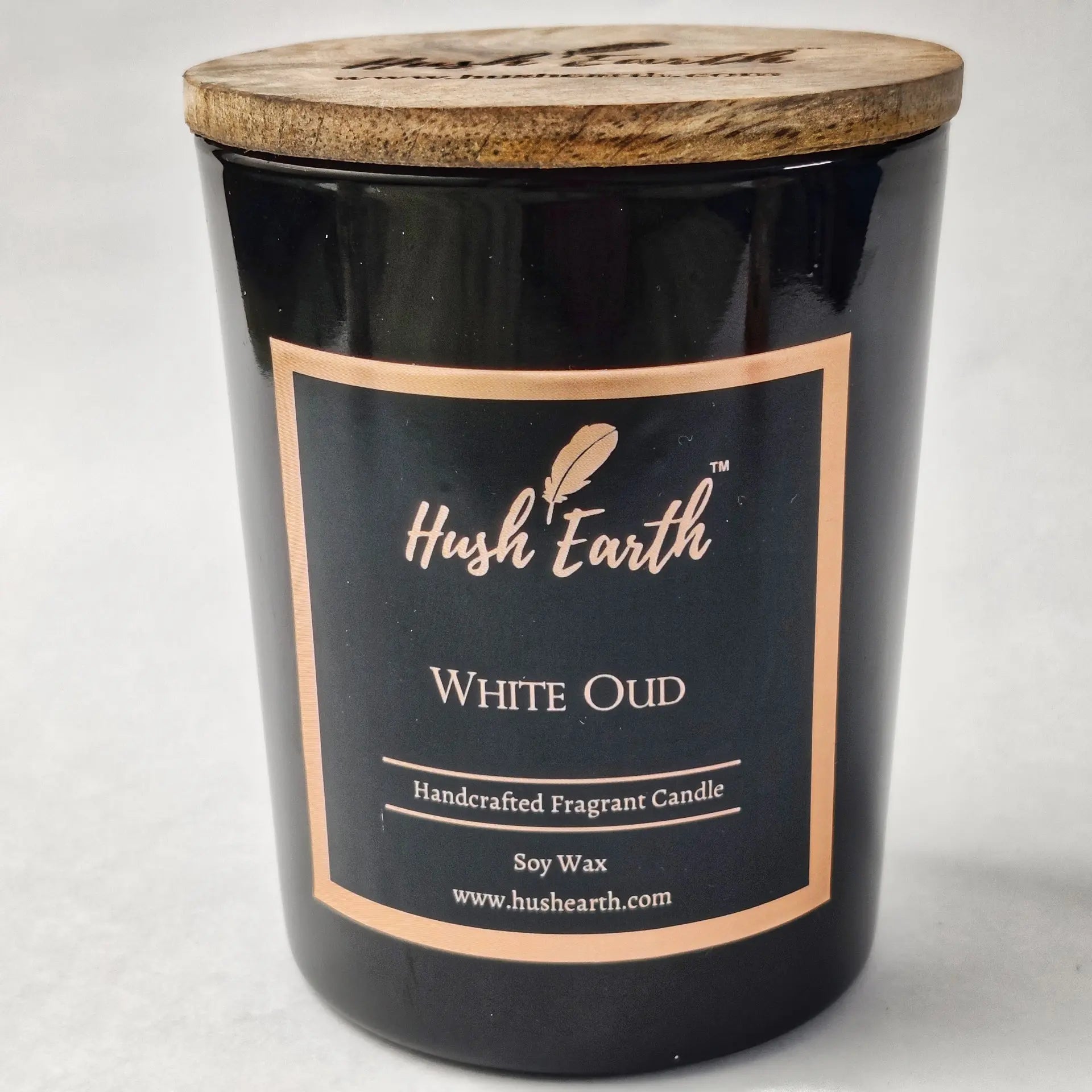 White Oud - Hush Earth Handcrafted Single Wick Candle-Hush Earth