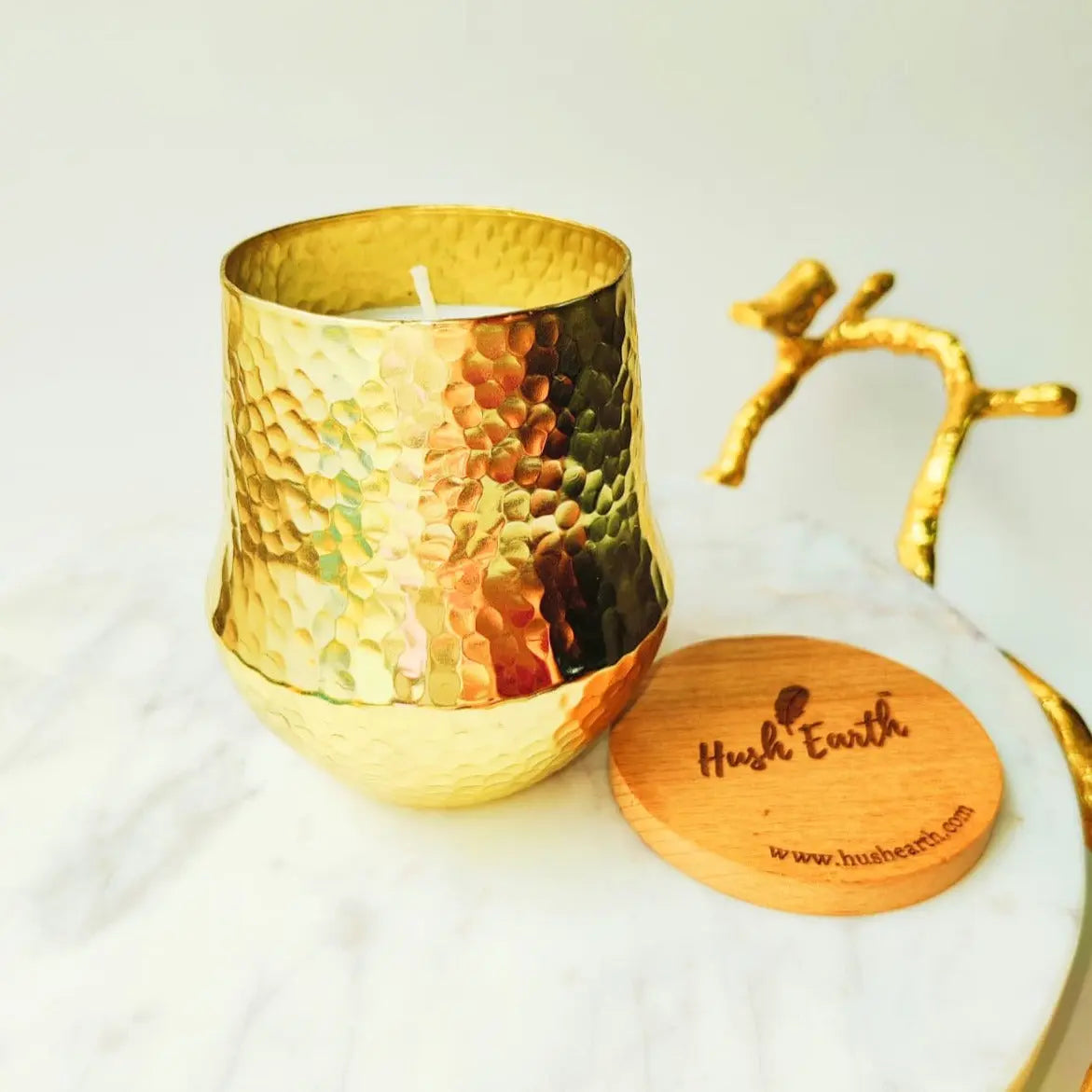 Day Dream | Vanilla Luxe - Hush Earth Handcrafted Single Wick Metal Jar Candle-Hush Earth